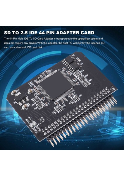 Ide Sd Adaptörü 2.5 44 Pin Kart 44PIN Erkek Dönüştürücü Sdhc/sdxc/mmc Bellek Dizüstü Bilgisayar Için (Yurt Dışından)
