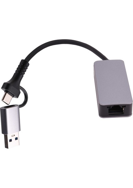 2.5 Gigabit Ethernet Adaptörü Tip-C USB 3.0 - RJ45 Lan 2500MBPS Yüksek Hızlı 2.5g Ağ Kartı Nas Dizüstü Bilgisayar Için (Yurt Dışından)