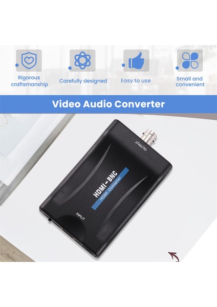Bnc Video Ses Dönüştürücü Adaptörüne Uyumlu Pal/ntsc USB Güç Kablosu ile (Yurt Dışından)