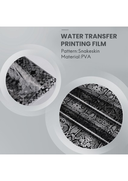 0.4X2M Su Transfer Baskı Filmi Hidrografik Hidro Daldırma Dekor Seti Yılan Derisi (Yurt Dışından)