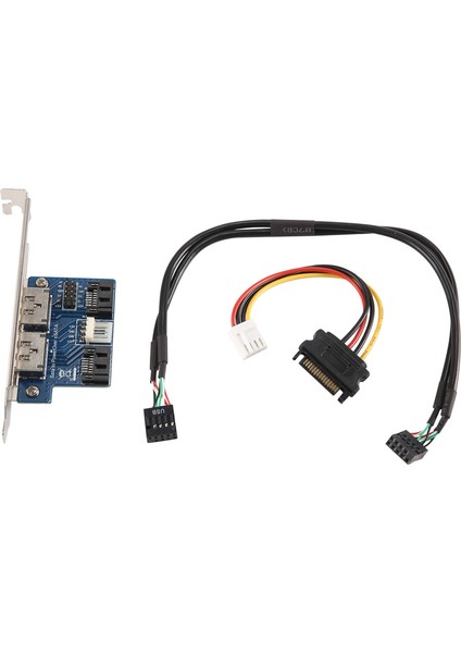 Çift Portlu Sata'dan 5V 12V'A Güç Üzerinden Esata USB Adaptörü Genişletme Dönüştürücü Kartı 2,5 Inç 3,5 Sabit Diski Bağlayın (Yurt Dışından)