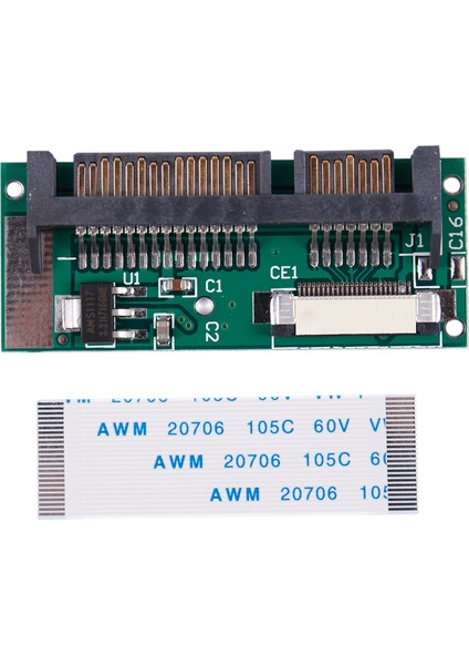 1.8" Zıf Ce SSD Hdd'den 7+15 Pin Sata Adaptör Dönüştürücü W Ffc Kablo (Yurt Dışından)