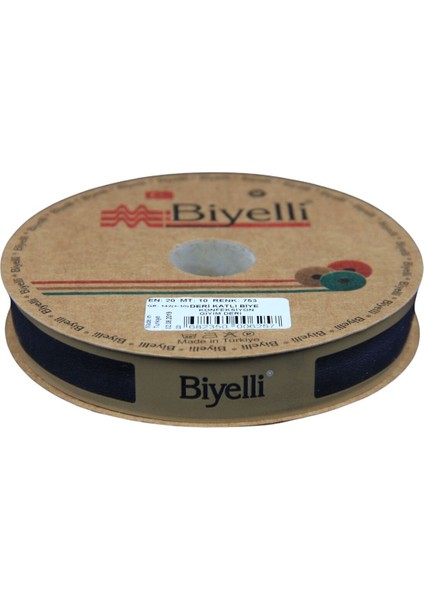 Biye Deri Katlı 753 Lacivert 2 cm 25 Metre %100 Polyester