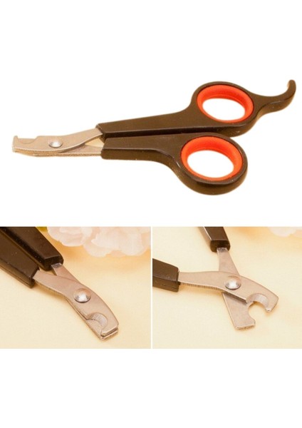 Küçük Çelik Uçlu Kedi Köpek Evcil Hayvan Tırnak Makası Pati Bakım Aleti Ergonomik Kaymaz Sap GO50602045290 modelleri