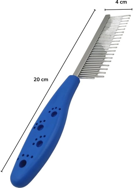 Tüy Açıcı Kedi Köpek Tarağı Tek Taraflı Metal Dişli Evcil Hayvan Bakım Fırçası GO50609663110