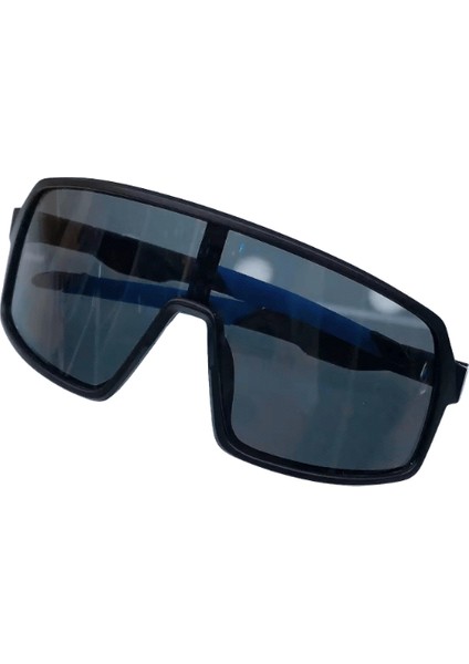 Çocuk Güneş Gözlüğü Trendy, Kız Çocuk Modası Sokak Fotoğrafları, Tek Parça Büyük Çerçeve Gözlükler, Erkek Çocuk ve Bebek Güneş Gözlüğü, Uvlens Renk: Siyah (Yurt Dışından)