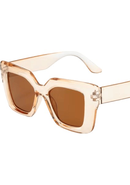 Yeni Vintage Güneş Gözlüğü Kadın Erkek Kare Büyük Çerçeve Güneş Gözlükleri Kadın Marka Tasarımcı Retro Shades Moda Kedi Gözü Oculos De Sol Lensler Renk: Siyah / Çerçeve Rengi: Multı (Yurt Dışından)