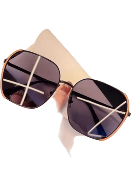 Vintage Büyük Boy Dikdörtgen Güneş Gözlüğü Kadın Ultralight Büyük Çerçeve Kare Güneş Gözlükleri Kadın Moda Tonları UV400LENSES Renk:4 (Yurt Dışından)
