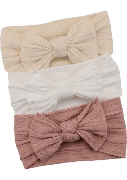 3pcs/set Bebek Kız Kafa Bantları Çok Yaylar Bebek Kafa Bandı Yenidoğan Hediye Elastik Saç Bantları Çocuklar Türban Çocuklar Bebek Saç Aksesuarları: SET031-D2 (Yurt Dışından)