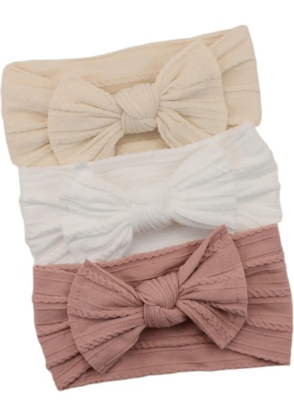 3pcs/set Bebek Kız Kafa Bantları Çok Yaylar Bebek Kafa Bandı Yenidoğan Hediye Elastik Saç Bantları Çocuklar Türban Çocuklar Bebek Saç Aksesuarları: SET031-D2 (Yurt Dışından)