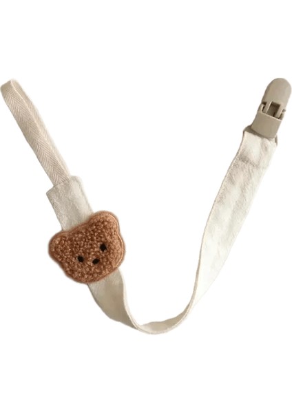 Sevimli Ayı Bebek Emziği Zinciri Klipleri Tutucular Önleme Karşıtı Zincir Karikatür Diş Çıkarma Klipleri Teether Oyuncak Yatıştırıcı Strapcolor: Bej-Coffee Ayı (Yurt Dışından)