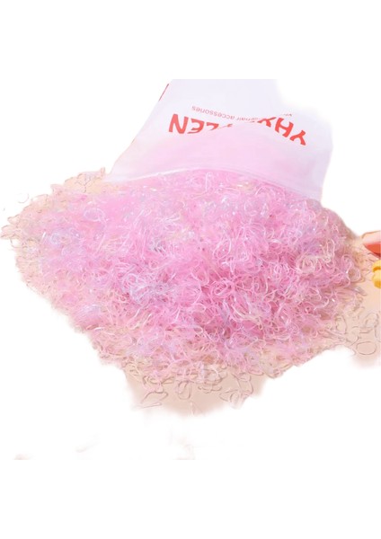 500PCS/SET Kızlar Renkli Elastik Elastik Tek Kullanımlık Yumuşak Kauçuk Bant Saç Kravat Kafa Bandı Çocuk At Kuyruğu Tutucu Grupları Çocuk Aksesuarları Renk: 2552-6X500 (Yurt Dışından)