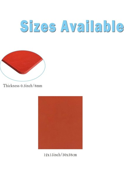 12X15 Inç Silikon Isı Pres Matı Pedi 0.3 En Kalın Süblimasyon Makine Düz (Yurt Dışından) modelleri