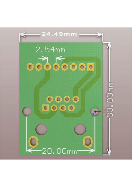 Adet RJ45 Ethernet Dişi Soket Konnektörü Breakout Kartı, 2.54MM Kart Korumalı Ağ Adaptörü Terminali (Yurt Dışından)