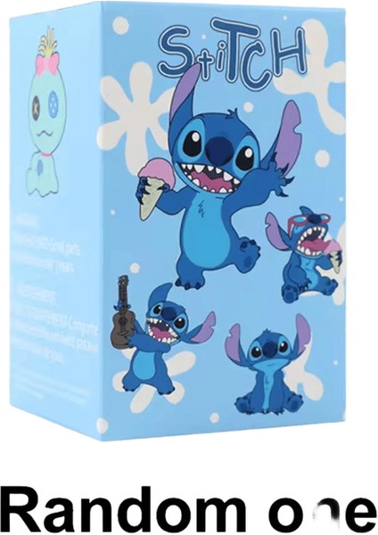 Dikiş Figürü Kör Kutu Kawaii Stich Anime Karikatür Araba Kek Oda Dekorasyonu Model Bebek Aksiyon Figürü Çocuklar Oyuncak Kız Doğum Günü Hediyesi Renk: Rastgele Stil 1 Adet (Yurt Dışından)
