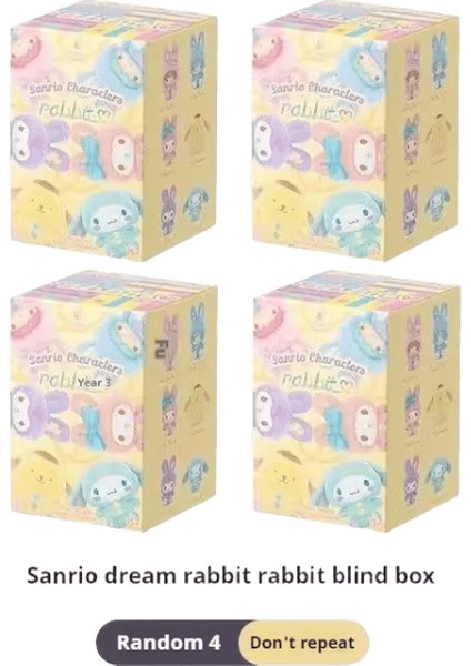 1-6 Kutu Sanrio Hello Kitty Kuromi Mymelody Kör Kutu Sevimli Karikatür Bebek Kör Kutu Şekil Masaüstü Dekorasyon Koleksiyon Oyuncak Renk: Rastgele 4 (Yurt Dışından)
