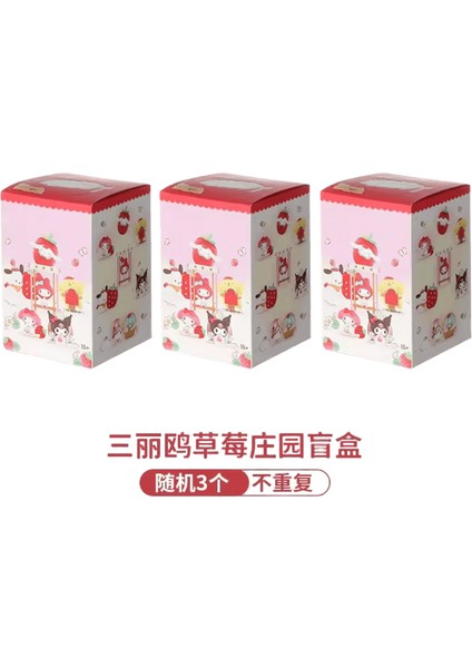 Orijinal Mınıso Sanrio Çilek Malikanesi Serisi Kawaii Anime Kör Kutu Trendy Hediye Koleksiyonu Süsler Figür Çocuk Oyuncaklarırenk:1 Adet/boyut:kutulu (Yurt Dışından)