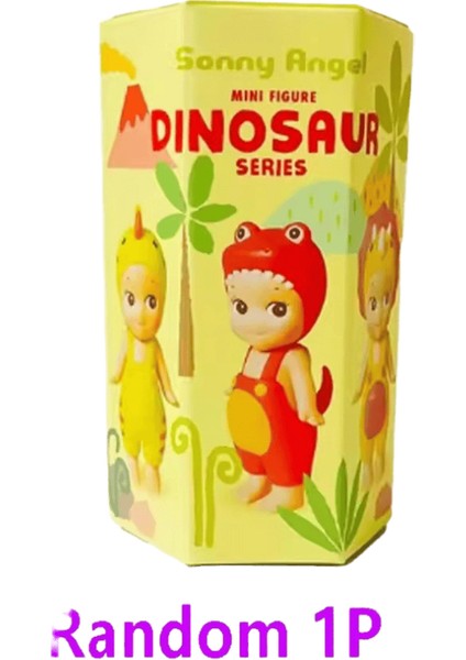 Sonny Angel Kör Kutu Dinozor Hippers Serisi Anime Figürleri Süsler Seul Çilek Bebek Hayranları Çocuk Noel Hediyeleri Renk: 6 Adet (Yurt Dışından)
