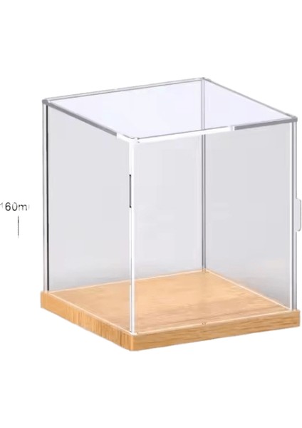Şeffaf Akrilik Figür Dolabı, Masif Ahşap Basamaklı Kutusu, Oyuncaklar, Araba Modelleri, Aksiyon Figürleri, Blind Box OYUNCAKRENK:150X150X160MM (Yurt Dışından)