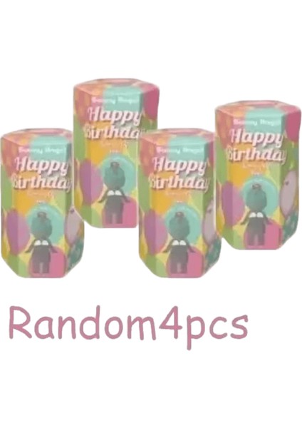 Sonny Angel Kör Kutu Heykeli Doğum Günü Serisi Fan Masaüstü Araba Dekorasyonu Noel Hediyeleri Hayvan Anime Karakter Dekorasyonu Renk: RANDOM4PCS (Yurt Dışından)