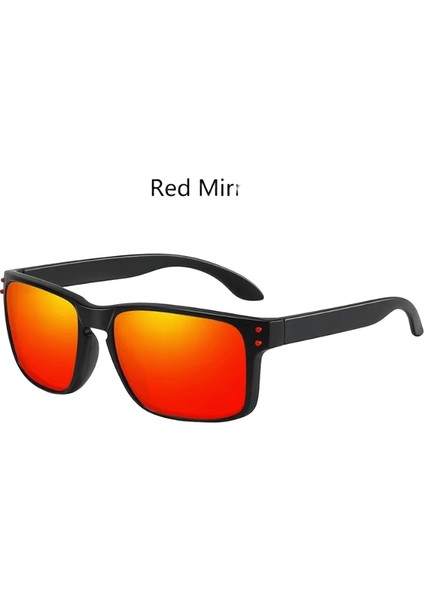 Moda Erkek Kadın Vintage Kare Polarize Güneş Gözlüğü Sürüş Balıkçılık Marka Tasarımcı Güneş Gözlüğü Adam Retro Shades UV400 Gözlüklens Rengi: Yeşil Ayna (Yurt Dışından)