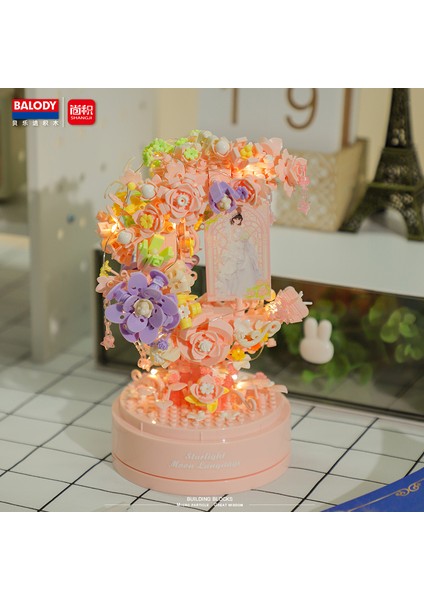 Saksı Yapı Taşı Küçük Pelet Puzzle Kız Serisi Doğum Günü Hediyesi (Yurt Dışından)