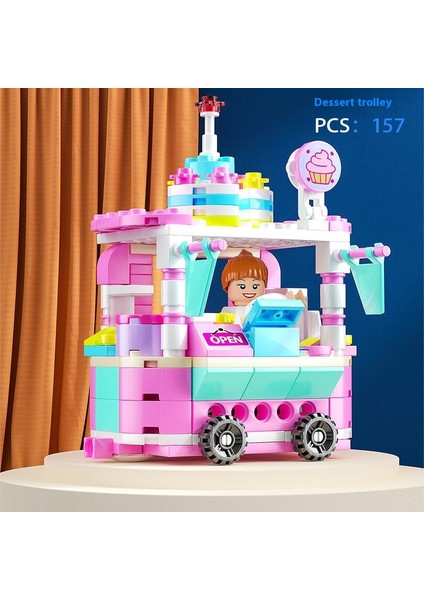 Yeni Yaratıcı Yapı Taşları Buket Ahşap Evler Monte Puzzle Çocuk Oyuncakları Süsler Hediye (Yurt Dışından)
