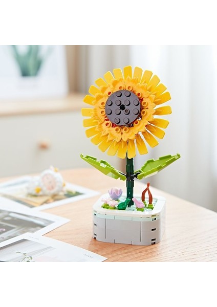 Yeni Yaratıcı Yapı Taşları Buket Ahşap Evler Monte Puzzle Çocuk Oyuncakları Süsler Hediye (Yurt Dışından)