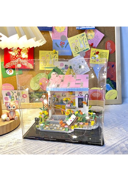Yeni Monte Edilmiş Puzzle Yapı Taşları Buket Oyuncak Dekorasyon Hediyesi (Yurt Dışından)