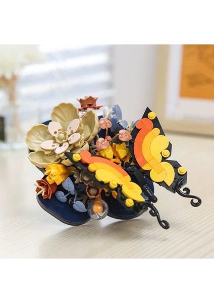 Yeni Yaratıcı Yapı Taşları Buket Ahşap Evler Monte Puzzle Çocuk Oyuncakları Süsler Hediye (Yurt Dışından)