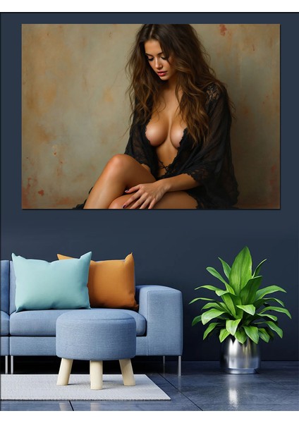 Sensual Kadın Portresi Dekoratif Tablo