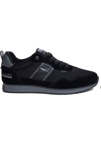 Bugatti Deri Anorak Anatomik Erkek Sneaker Siyah Füme