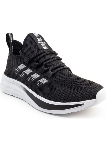 910-25 Triko Anatomik Erkek Sneaker Siyah Beyaz