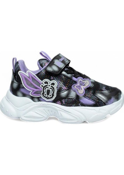 034-25 Simli Kelebek Kız Çocuk Sneaker Lila Siyah Beyaz 31-35 fiyatları