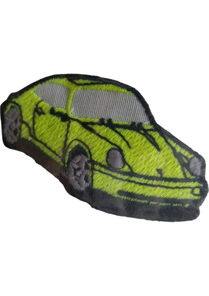 Aplike Ütü Ile Yapışan Araba Yeşil Arma 3x4 cm