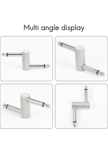 6.35 Adaptör Fişi Pedal Bağlantı Tipi Konnektör Gitar Efekti Için 1/4 Inç Yüksek Dereceli Amfi (Yurt Dışından)