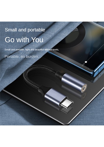 USB Type C - 3,5 mm Aux Adaptörü Type-C 3 5 Jack Ses Kablosu Kulaklık Dönüştürücü Galaxy S21 Ultra S20 Için (Yurt Dışından)