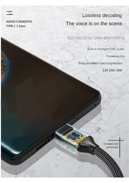 USB Type C - 3,5 mm Aux Adaptörü Type-C 3 5 Jack Ses Kablosu Kulaklık Dönüştürücü Galaxy S21 Ultra S20 Için (Yurt Dışından)