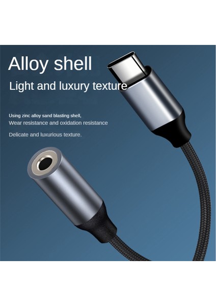 USB Type C - 3,5 mm Aux Adaptörü Type-C 3 5 Jack Ses Kablosu Kulaklık Dönüştürücü Galaxy S21 Ultra S20 Için (Yurt Dışından)
