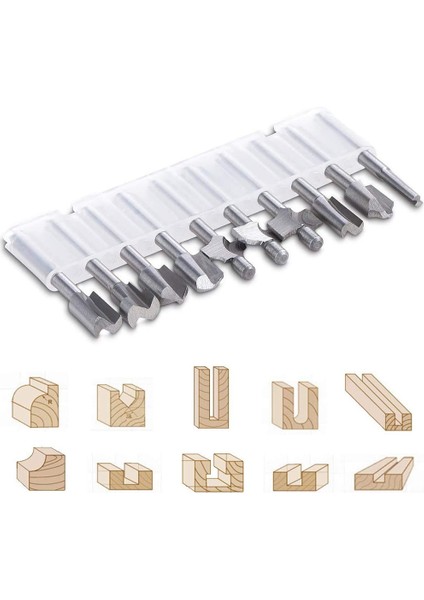 20 Adet Hss Freze Karbür Gravür Uçları Bit Seti 1/8 Inç (3mm) Şaft Döner Aletler Için (Yurt Dışından)