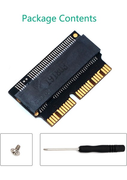 M.2 Ngff Ahcı Nvme SSD Dönüştürücü Adaptör 12+16PIN 2013-2017 Nvme Dönüştürücü (Yurt Dışından)