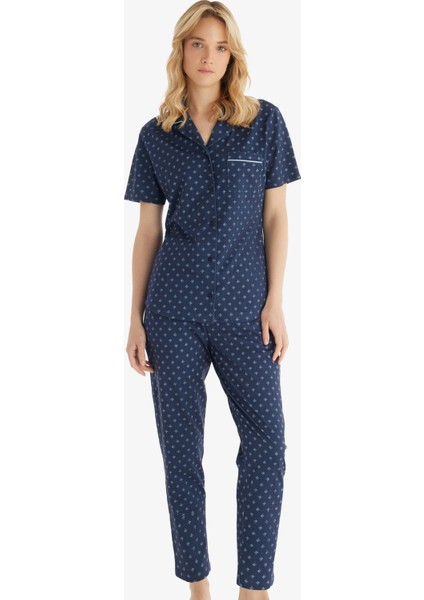 Kadın Pijama Takımı 51839 - Desenli
