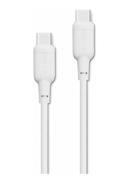 DLC6541CW/00 60W Usb-C To Usb-C Şarj Kablosu 1m, Beyaz