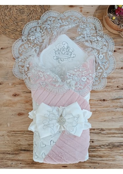 Yenidoğan Unisex Bebek Kundağı & Hastane Çıkışı & Dantelli Dış Kundak