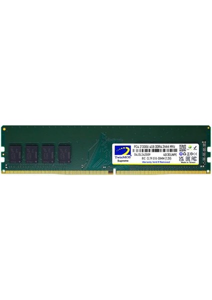 4 GB Ddr4 2666MHZ Twınmos 1.2V CL19 Dt MDD44GB2666D
