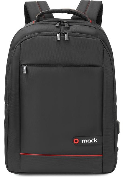 MCC-007 17.3&quot; Office USB Girişli Notebook Sırt Çantası Siyah