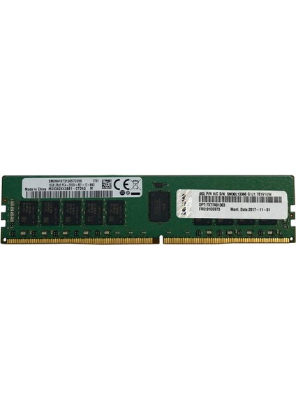 32 GB Ddr4 3200MHZ Lenovo Rdımm 2rx4 Thınksystem 4X77A08633