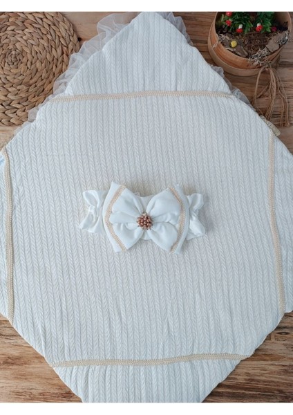 Triko Örgü Kız Erkek Bebek Batttaniyesi Kundağı Kalın Dantelli Yenidoğan Hastane Çıkışı Hediyelik fırsatları