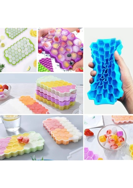 ® 37 Bölmeli Slikon Petek Şeklinde Buz Kalıbı fırsatları