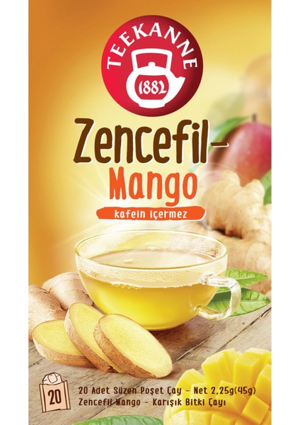Teekanne Zencefil - Mango Karışık Bitki Çayı